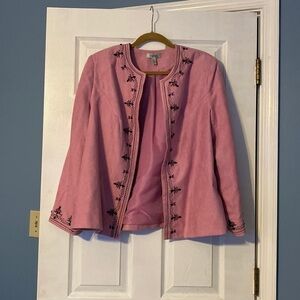 Dress Barn womens open jacket; size 14/16